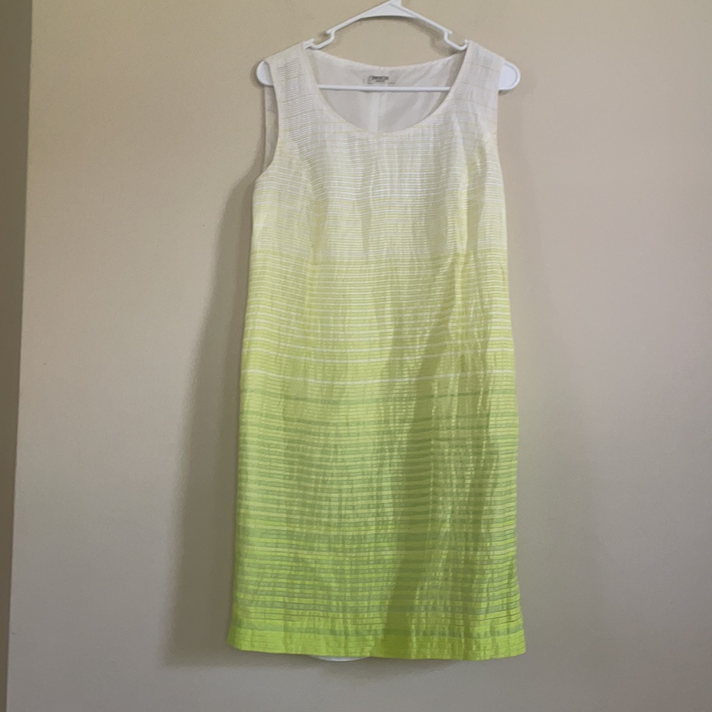 Anthropologie Style Prcis Linen Yellow Prom Dress